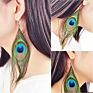 Peacock Feather Pendant Earrings Women National Style Earring