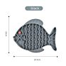 Pet Bowls Feeders Silicone Fish Shape Slow Food Pad Lick Mad Cat Bowl Pet Dinnner Plat Dog Slow Feeder Food Bowl
