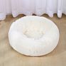 Pet Cats and Dogs Luxury Donut Bed Warm Soothing Joints Deepen Sleeping Fluffy Dog Bed