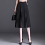 Plain Dyed Skirt for Women Korean Style Simple Pleated Skirt Mesh Chiffon Skirt