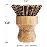 Plastic Free Bamboo and Sisal Dish Brush Dishes Scrub Brush for Dishes Pot Pans