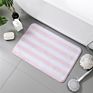 Plush Estera Door Entrance Floor Carpet Mat Rugs Polyester Tpr Bathroom Designer Stripe Area Rug