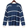 Popular Loose Sweater Causal Knitwear Striped Knitted Women Pullover