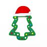 Popular Melikey Silicone Xmas Tree Christmas Teething Toys Silicone Baby Teether