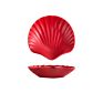 Porcelain Dessert Snack Fruit Salad Tableware Shell Shape Ceramic Plate for Restaurant