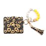 Pragmatic Card Holders Key Chain Tassel Pendant Silicone Beads Bracelet Keychain