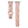 Printed Flowers Pattern Rubber Watch Band 38Mm 42Mm Silicon Sports Watch Strap for Apple Watch Series 7 6 5 4 3 41 45Mm