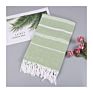 Printed Luxury Beach Stripe Logo Beach Towel