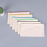 Printed Rose Gold Cosmetic Bag Cotton Canvas Zipper Pouch Plain Zipper White Small Makeup Bag