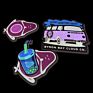 Custom printing die cut logo stickers vinyl decals