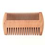 Private Label Portable Fine and Coarse Dual Teeth for Men Moustache Wooden Beard Comb