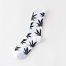 Professional Colorful Tube Sports Socks Bamboo Maple Leaf Socks Design Hemp Weed Leaf Socks