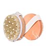 Professional Wooden Handle Exfoliating Dry Skin Body Scrub Bath Brush with Natural Bristles and Ppr Massage Nodes
