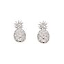 cz pineapple cherry ice cream glass key lock shape stud earring