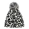 Promotion Pom Beanie Hat Premium Leopard Jacquard Knitted Beanie Keep Warm Hat