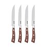 Promotional Dinnerware 4 Pieces Steak Knife Set 5 Inch Steak Knife for Meat with Black Walnut Handle