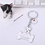 Promotional Metal Logo Keychain, Cute Pet Schnauzer Dog Bone Key Chains