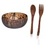 Protective Coconut Oil Coconut Shell Serving Bowl Vegan Friendly Long-Lasting Cereal Salads Desserts Organic Coconut Bowl