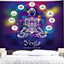 Psychedelic Budhha Tapestry Trippy Mushroom Hand Background Cloth Mandala Pattern Carpet