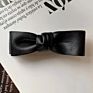 Pu Leather Bow Boutique Hair Barrettes Handmade Korean Style Hair Accessories Women Girls Hair Bows