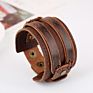 Punk Retro Ethnic Style Handmade Leather Bracelet Personality Wild Cowhide Punk Rock Style Bracelet