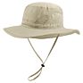 Pure Grey Khaki Blue Wide Brim Fishing Caps Upf50+ Army Green outside Sports Bonnie Bucket Sun Beach Hats for Kids Youth Adult