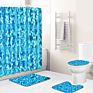 Qiaoze Shower Curtain in Stock Shower Curtain with Bath Rug Sets 3D Shower Curtain