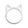 R-018 Men Women Jewelry Party Gifts Black Rings Personalized Cute Cat Couple Ring