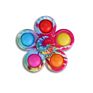 Rainbow Pop Bubble Fidget Spinner Simple Push Tie Dye Fidget Toys Silicone Spinners