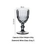 Red Wine Glass 350Ml Glass Goblets Vintage Colored Vintage Clear Glass Goblet