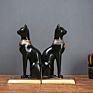 Retro Decoration Study Villa Model Room Soft Ornaments Egyptian Cat Bookend Creative Mascot Cat Bookshelf