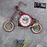 Retro Harley Motorcycle Model Iron Wall Clock Home Decorative Clocks