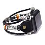 Retro Leather Bracelet Band for Apple Watch Series 6 Handmade Bead Metal Strap for Apple Watch S6 S5 Wrist Belt