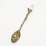 Retro Metal Antique Bronze Spoon Crystal Coffee Spoon Retro Spoon