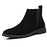 Roman Retro Arrivals Genuine Leather Shoes Cut Height Increasing Design Chelsea Ankle Boots Men Cow Suede