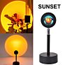 Romantic Nightlight 180 Degree Rotation Sun Projector Floor Light Sunset Projection Lamp for Party Living Room Bedroom Decor