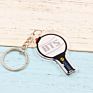 Room Hotel Vintage Glitter Acrylic Mini Logo Motel Keychain