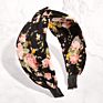 Rose Flower Printed Collection Cross Knot Fabric Women Hair Band Headband Accessories F419