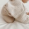 Rts Crew Neck Girls Knit Wear Outfit Cute Kids Pullover Cotton Speckled Sweater