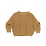Rts Kids Long Sleeve Girl Boutique Clothing Design Solid Color Kids Oversize Pullover Sweater
