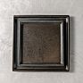 Rustic Crockery Banquet Restaurant Use Dishes Reactive 20Cm Black Entrees Porcelain Square Plate