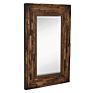 Rustic Natural Wood Framed Wall Mirror Solid Construction Glass Wall Mirror Vanity Bedroom or Bathroom 100% (24" X 36")