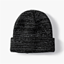 Sa6640 Mens Womens Solid Colors Full Reflective Beanie Caps Cuffed Thick Warm Hats to Keep Safe in Dark