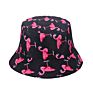 Saki E-Commerce Flamingo Printed Pattern Unisex Cotton Fishing Hat Bucket Hats