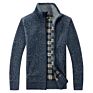 Self Cultivation Men's Jacket Cardigan Knitted Sweater Baseball Collar Casual Wear Cardigan Men