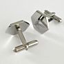 Sell 4 Colors Avaliable Brass Hexagon Cufflinks for Men