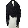 Sell Polyester Woven Scarf for Basic Solid Color Super Soft Women's Square Scarf