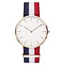 Sell Thin Case Elegance Price Quartz Watches Ladies Women Minimalist Nylon Strap Watch