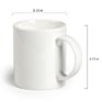 Seller Gift Ceramic Cup, Reusable Personalized Logo Print White Earthenware Sublimation Coffee Mug