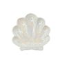 Shell Shape Ceramic Trinket Plate/Pearl Finish Glaze Seashell Jewelry Trinket Dish